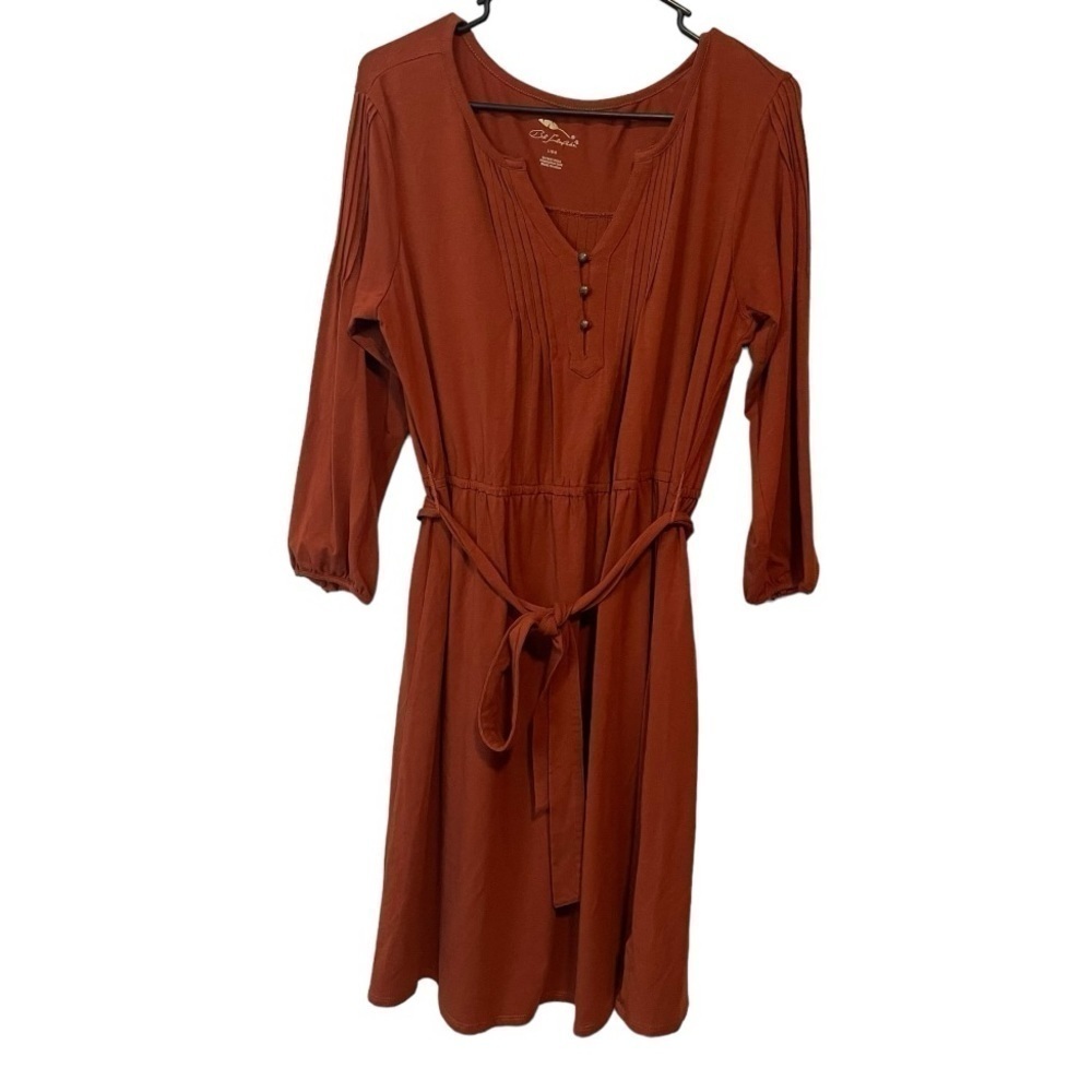 Bob Timberlake Dress By Bass Pro Shop Dark Burnt Orange size Large Lightweight